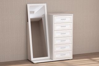 фото Комод Кэт 4 с зеркалом Мебмарт