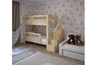 фото Легенда-Люкс кровать двухъярусная детская Мебель из массива