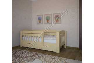 фото Малыш-2 односпальная кровать Мебель из массива