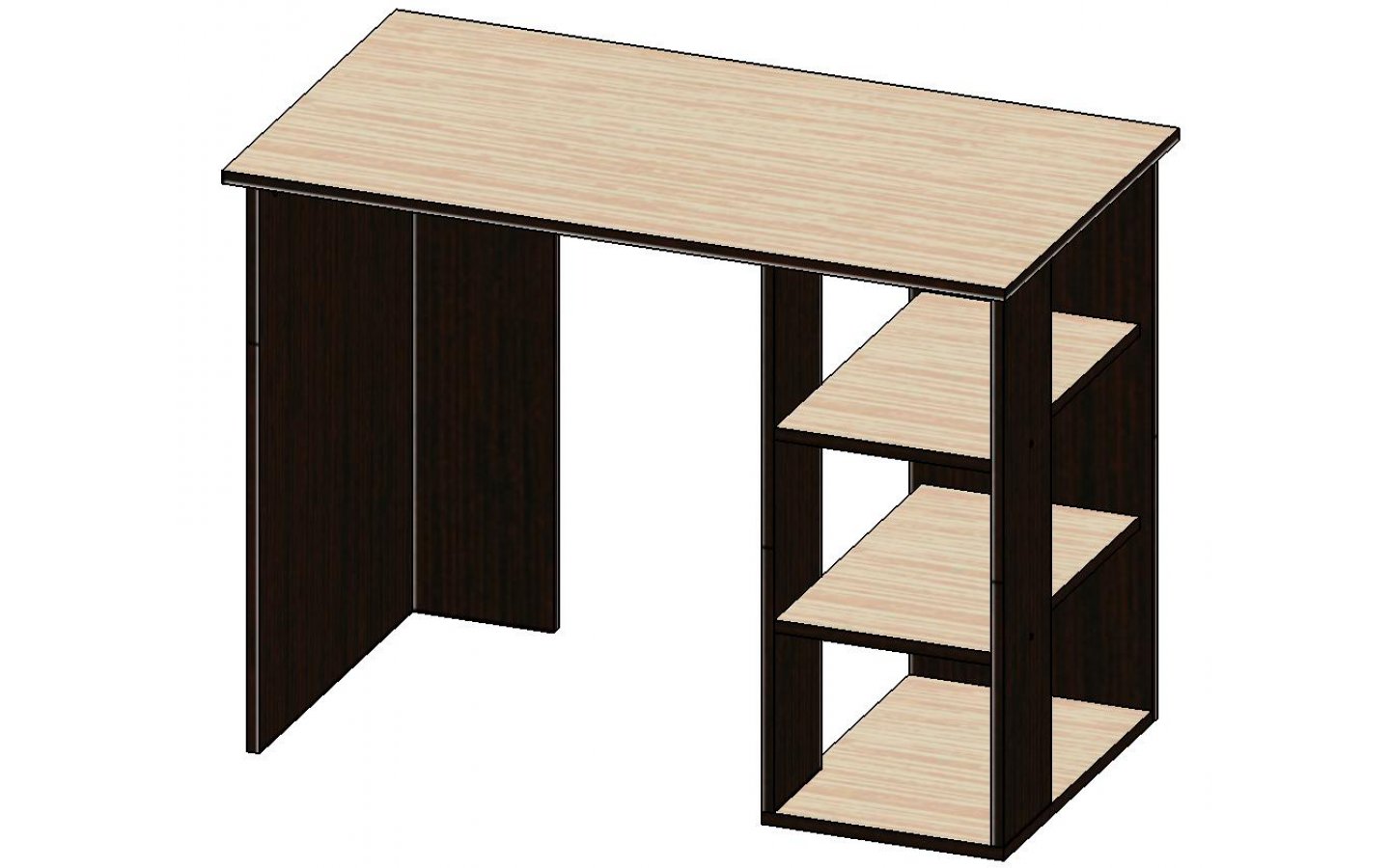 письменный стол мебель класс имидж 3 сосна